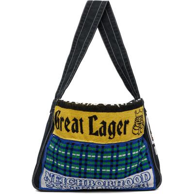 NEIGHBORHOOD 男士 斜挎包 黑色 Newspaper Mod 斜挎包