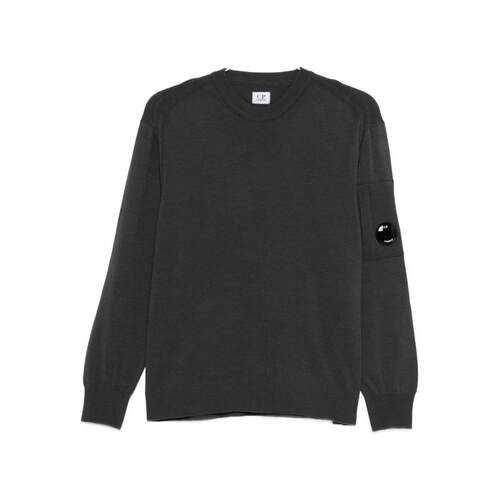 C.P. Company 男士 FW25 毛衣 徽标羊毛圆领
