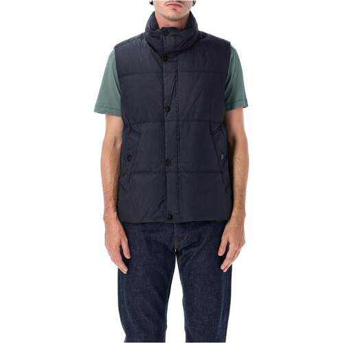 Stone Island 石头岛 男士 马甲 Island Reps NY 石头色褶皱背心