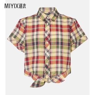格子棉质衬衫 Polo 女款 Ralph Lauren拉夫劳伦