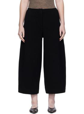 UMARMUNG 女士 长裤 黑色 Barrel Leg Currot 长裤