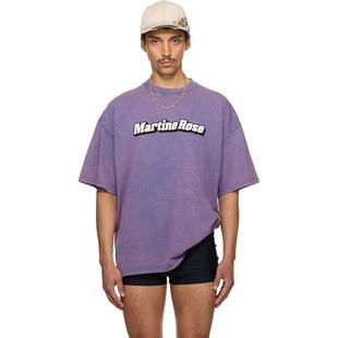Martine Rose 男士 T恤 独家发售紫色 Oversized T 恤