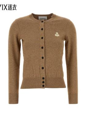 【秋冬新品】Isabel Marant Étoile 女款Mona 驼色棉混纺针织开衫