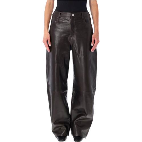 Arma 女士 FW26 长裤 ECE BARREL 皮革裤子
