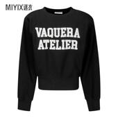 秋冬新品 Shoulderpad Vaquera 女款 Felpa 卫衣 迷衣时尚