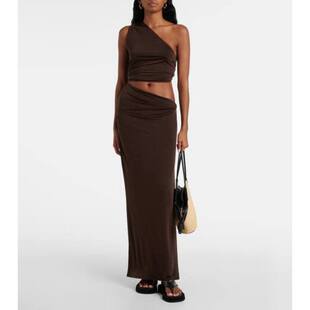 Swim 剪口单肩长款 女士 Yana 连衣裙 中长连衣裙 Jade