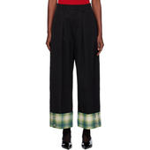 YES Wrinkled 女士 长裤 黑色 Palazzo