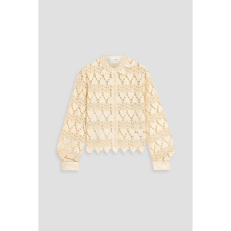 FRAME 女士 上衣 钩编蕾丝衬衫