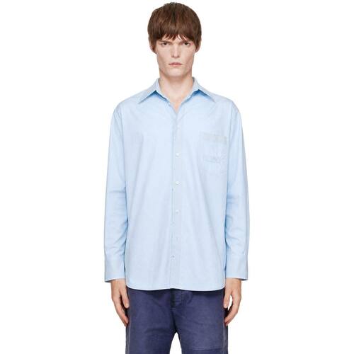 MM6 Maison Margiela 马吉拉MM6 男士 FW26 衬衫 蓝色