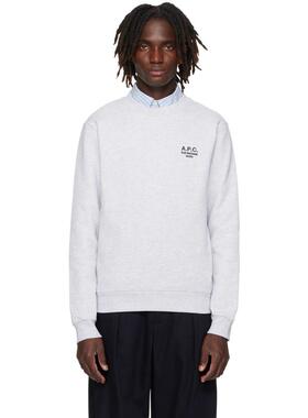 A.P.C. 男士 卫衣 灰色 Standard Rue Madame 套头衫