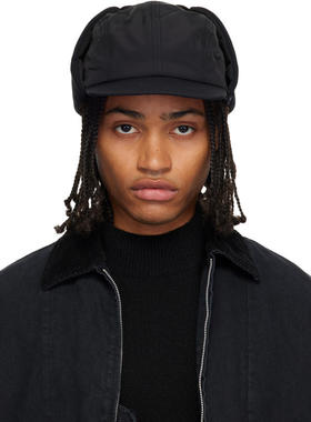 Comme des Garçons 男士 棒球帽 黑色 Fleece Earflap 棒球帽