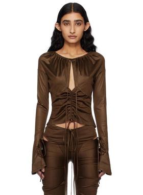 KNWLS 女士 上衣 棕色 Cu 上装