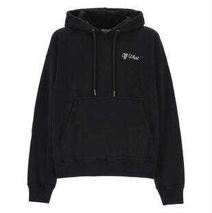 SS26 Off 男士 Skate 抽绳连帽衫 Script White 卫衣