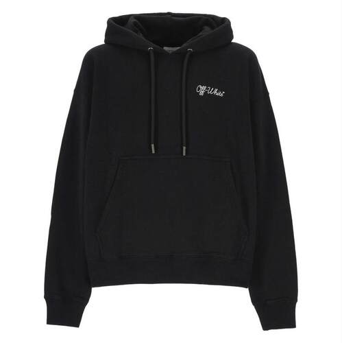 Off-White 男士 SS26 卫衣 Script Skate 抽绳连帽衫