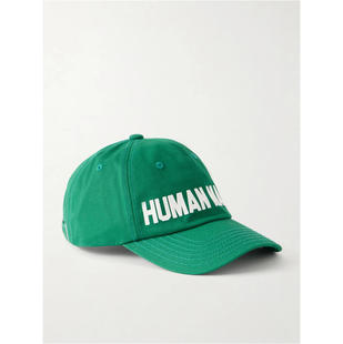 HUMAN MADE 男士 FW26 棒球帽 Logo-Appliquéd 斜纹棉布