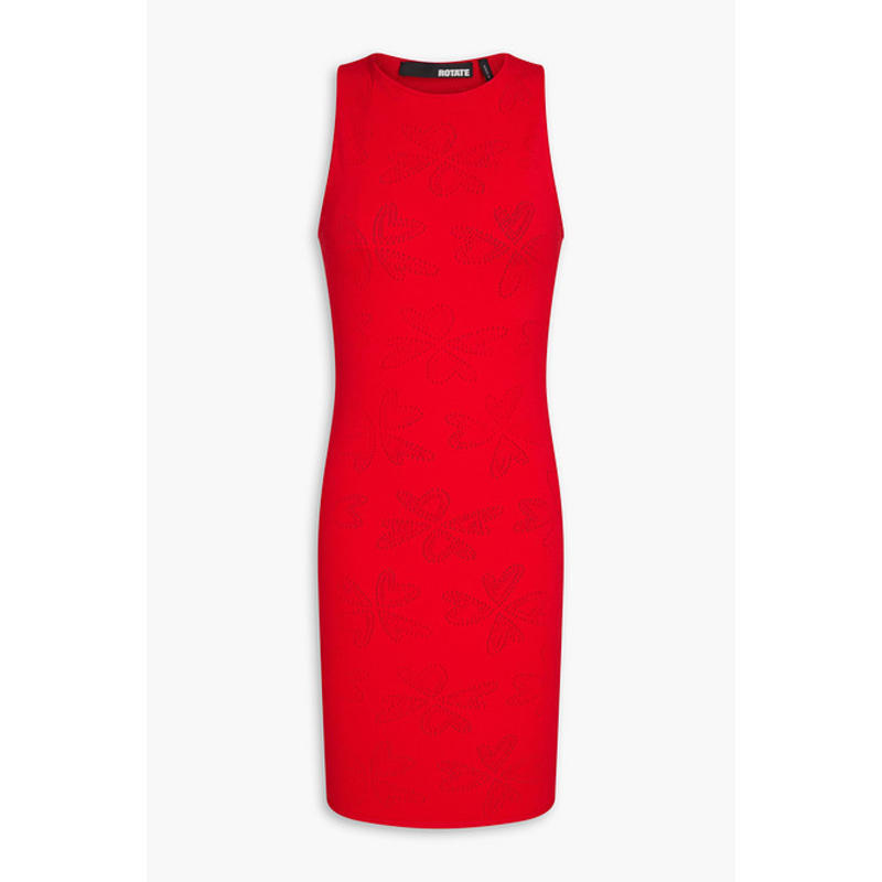 ROTATE 女士 短款连衣裙 洞眼针织迷你连衣裙