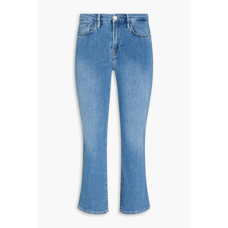 FRAME 女士 牛仔长裤 Le 短款迷你靴形高腰小喇叭牛仔裤