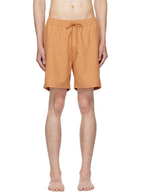 Carhartt WIP卡哈特 男士 泳裤 橙色 Chase 泳裤