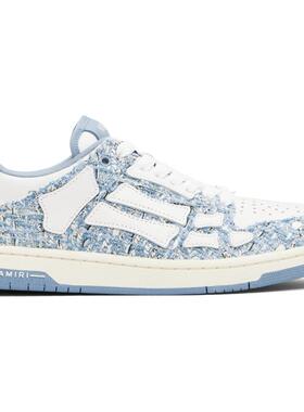 Amiri 埃米尔 男士 运动鞋 蓝色 Bouclé Skel Top Low
