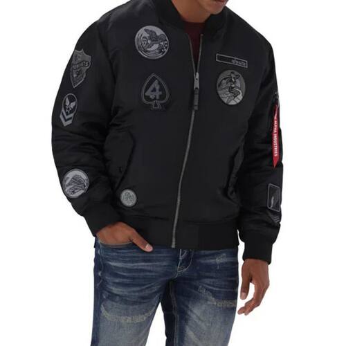 Alpha Industries 阿尔法工业 男士 夹克 MA-1 拼缀