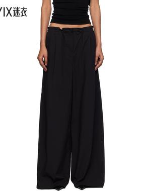 St. Agni 女款黑色 Petit Paperbag Waist 长裤 迷衣时尚