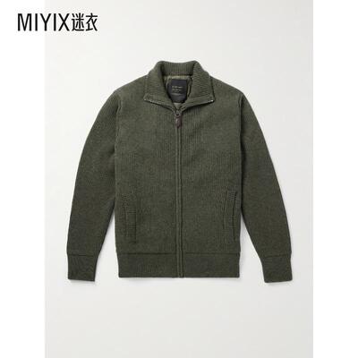 PURDEY 男款Orkney 罗纹针织羊毛拉链针织开衫 迷衣时尚