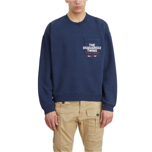 DSquared2 D二次方 男士 SS25 毛衣 圆领口袋