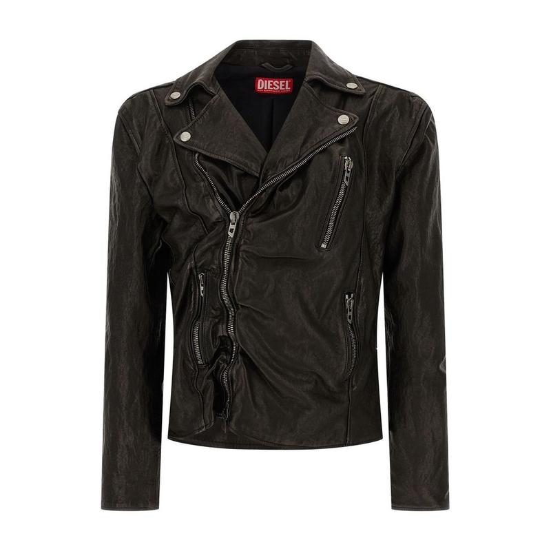 Diesel 男士 FW25 夹克 L-Uncan皮夾克