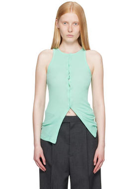 AURALEE 女士 背心 绿色 Organic Soft Rib 背心