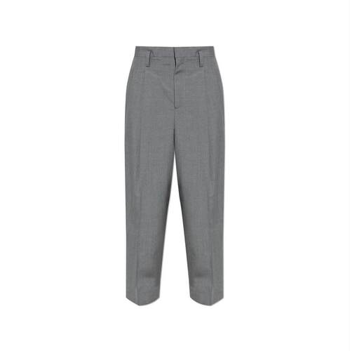 Jil Sander 吉尔·桑达 男士 长裤 灰色 Pleated Virgin Wool