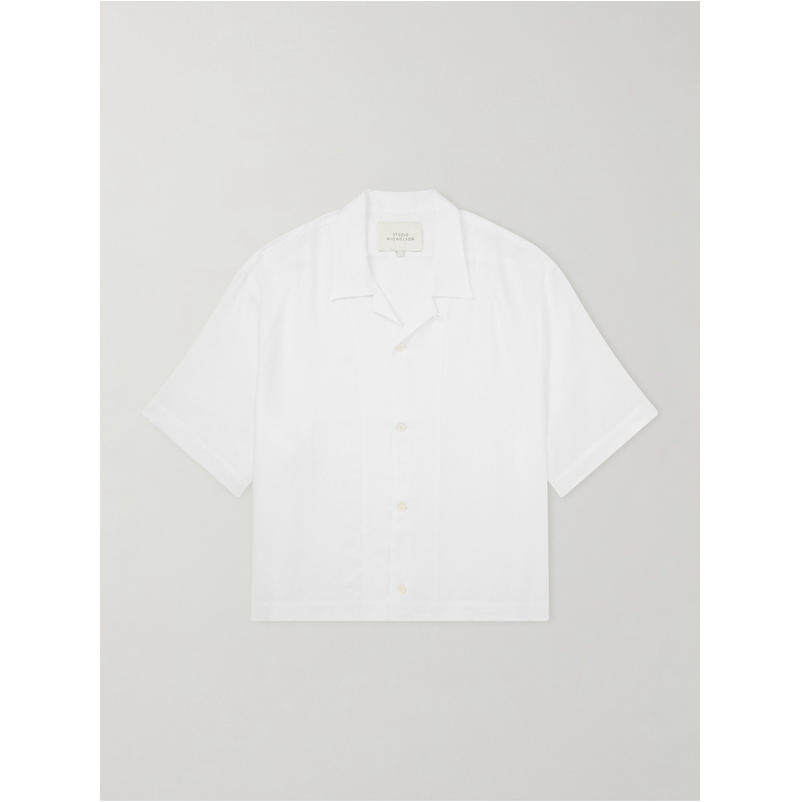 Studio Nicholson 男士 FW26 衬衫 可拆卸领亚麻图片