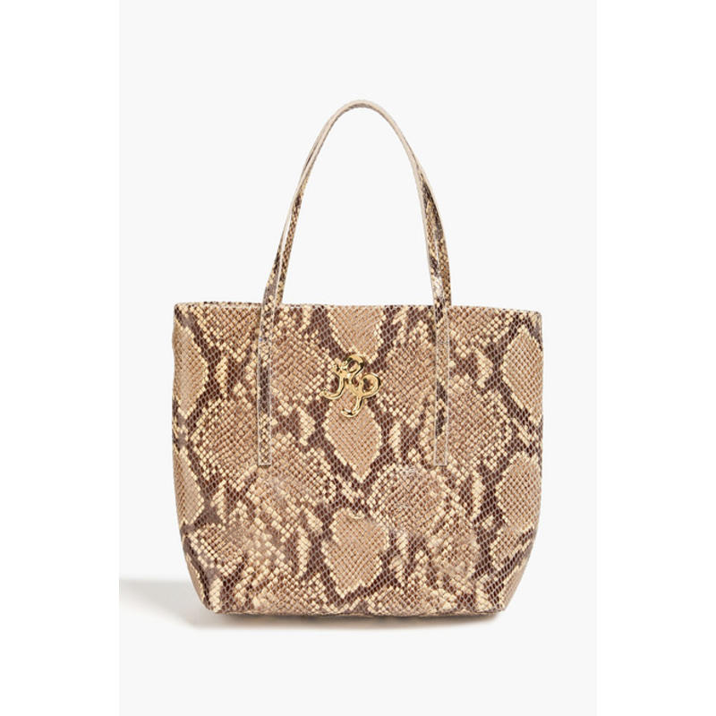 Rejina Pyo 女士 手提包 Lucy 蛇纹皮革手提包