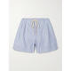 褶裥条纹有机棉短裤 Maria 春夏新品 短裤 McManus 女士