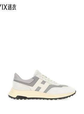 【春夏新品】Hogan 男款Two-tone Hyperlight 皮质网纱运动鞋 迷