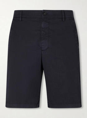 Canali 男士 SS26 短裤 直筒弹力棉混纺短裤