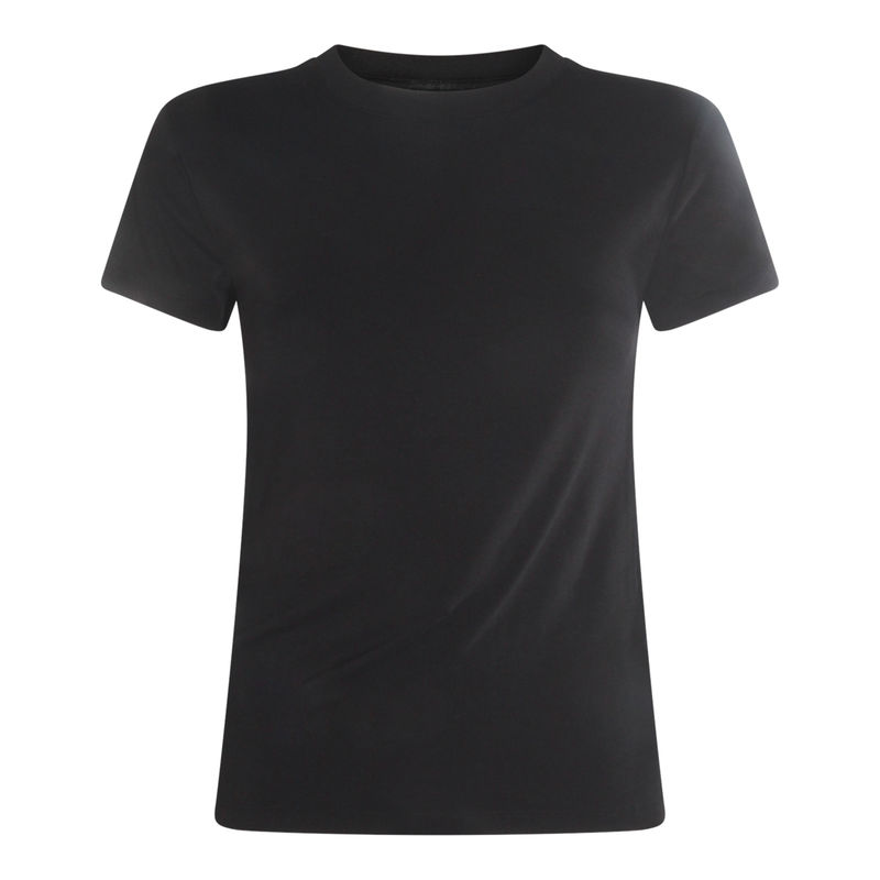 thom/krom 女士 FW25 T恤 黑色棉质T恤