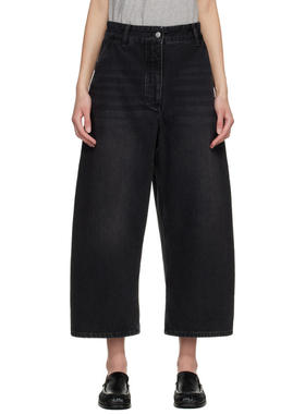 Studio Nicholson 女士 牛仔长裤 黑色 Chalco 牛仔裤