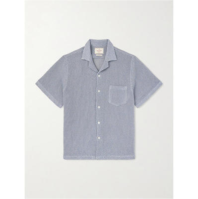 PORTUGUESE FLANNEL 男士 FW26 衬衫 Agora Camp-Collar 棉混纺