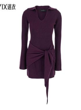 【秋季新品】Federica Tosi 女款ABITO CORTO MISTO CON NODO 羊