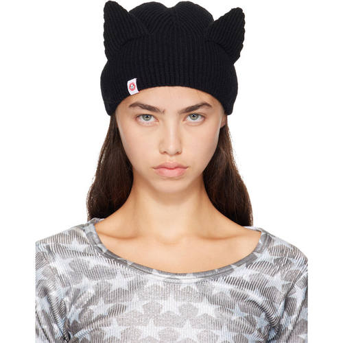 Charles Jeffrey Loverboy 女士 毛线帽 黑色 Ears Rib
