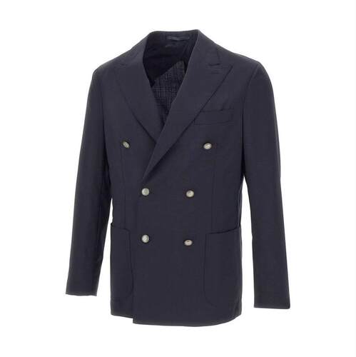 BARBA Napoli 男士 SS26 西装外套 Barba Lello 双排扣
