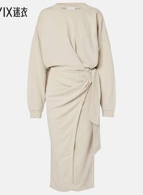 Isabel Marant Étoile 女款垂褶棉质针织运动风连衣裙 迷衣时尚