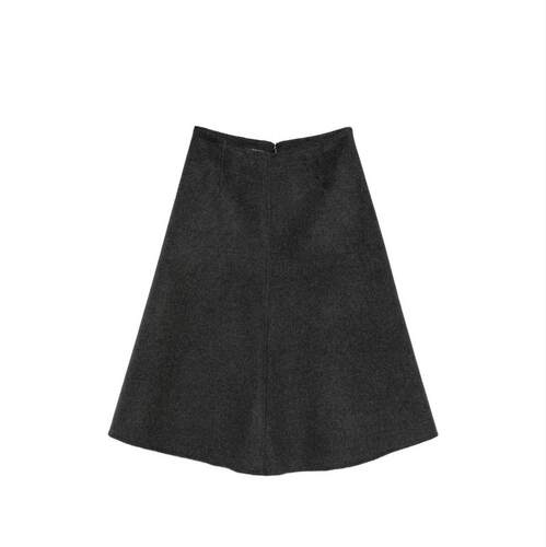Susanne Bommer 女士 FW26 中长裙 灰色半身裙