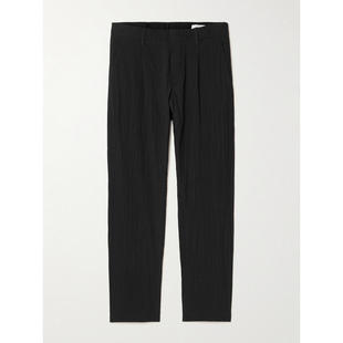 长裤 FW25 Bill 5721 子 NN.07 直筒有机棉混纺绉条纹裤 男士