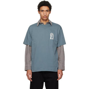 Carhartt WIP 卡哈特 男士 T恤 蓝色 S/S Locked