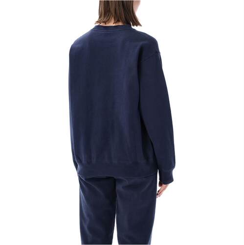 Sporty  Rich 女士 SS26 卫衣 Rich Yankees 蓝色经典圆领运动衫