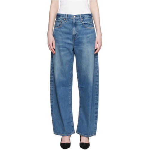 Levi's 李维斯 女士 牛仔长裤 蓝色 Drop Barrel 牛仔裤