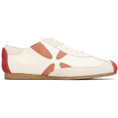 Stefan Cooke 男士 运动鞋 灰白色  橙色 Slashed Trainer 运动鞋