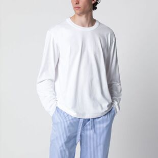 Tekla Fabrics 男士 FW26 T恤 白色长袖