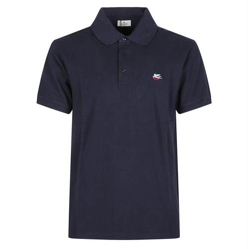 Etro 艾绰 男士 SS26 POLO衫 Etro Pegaso 徽标短袖 Polo 衫